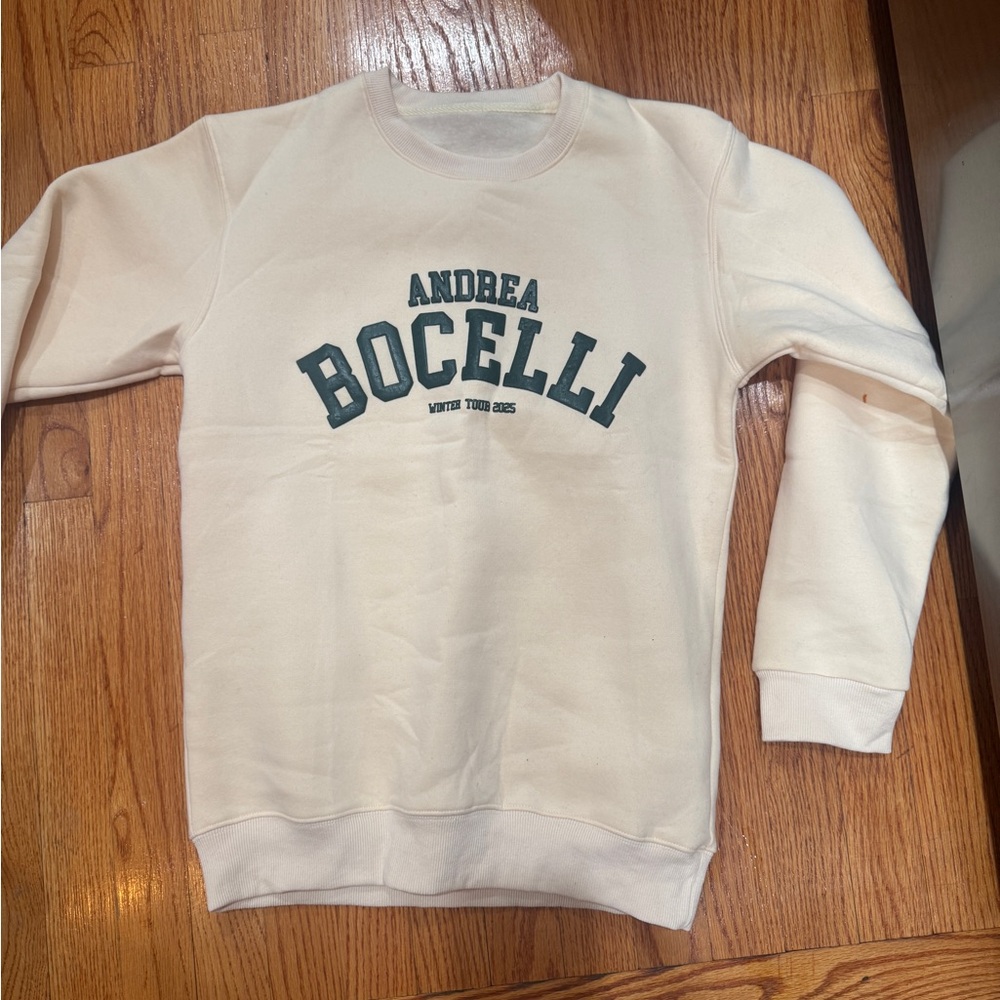 Andrea Bocelli 2025 Winter Tour Sweatshirt - Size Small - Never worn!